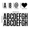 400 Pcs Black Letter Stickers- 24 Sheets Large Letter Stickers 2.5 InchWaterproof Self Adhesive Alphabet Stickers for Bulletin Board Letters Kit Mailbox Numbers Labels DIY Car The Letter Stickers view 2