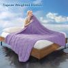 Topcee Weighted Blanket (25lbs 88"x104" Cal King Size) Soft Cooling Heavy Blanket Sleeping, Apply to 240-260 lbs Body, Thick Breathable Blanket with Glass Bead, Easy Care view 2