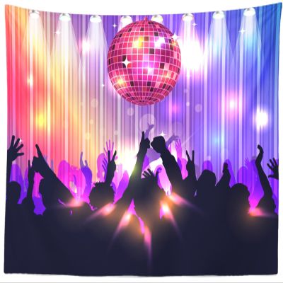 CORFOTO 180x117 Inch Disco Party Tapestry Disco Party Decorations Disco Ball Party Stage Wall Hangings for 70s 80s 90s Disco Party Decor Bedroom Living Room Dorm Wall Decor