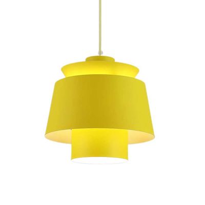 SteFik - Minimalism Metal Chandelier Modern Single Head Small Pendant Light Fixtures Macaron Color Industria Hanging Lamp - Loft Dining Z Decorative Ceiling Lights E26 E27 Base,Pendant
