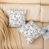 Feelyou Western Decor Reversible Throw Pillow Covers for Kids Boys Girls Wild West Cowboy Pillow Covers Home Decor 16 x 16-Inch Rodeo Cowboy Style Square Cushion Covers Set of 2 Decor White view 3