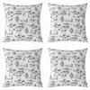 Feelyou Western Decor Reversible Throw Pillow Covers for Kids Boys Girls Wild West Cowboy Pillow Covers Home Decor 16 x 16-Inch Rodeo Cowboy Style Square Cushion Covers Set of 2 Decor White view 4