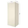 ROOMTEC Wood Wall Cabinet, RTA Single Door Medicine Cabinet with Adjustable Shelves and Soft-Close Door for Kitchen, Bathroom, and Laundry. 12" D*15" W*36" H, Shaker Antique White view 3