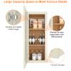 ROOMTEC Wood Wall Cabinet, RTA Single Door Medicine Cabinet with Adjustable Shelves and Soft-Close Door for Kitchen, Bathroom, and Laundry. 12" D*15" W*36" H, Shaker Antique White view 4