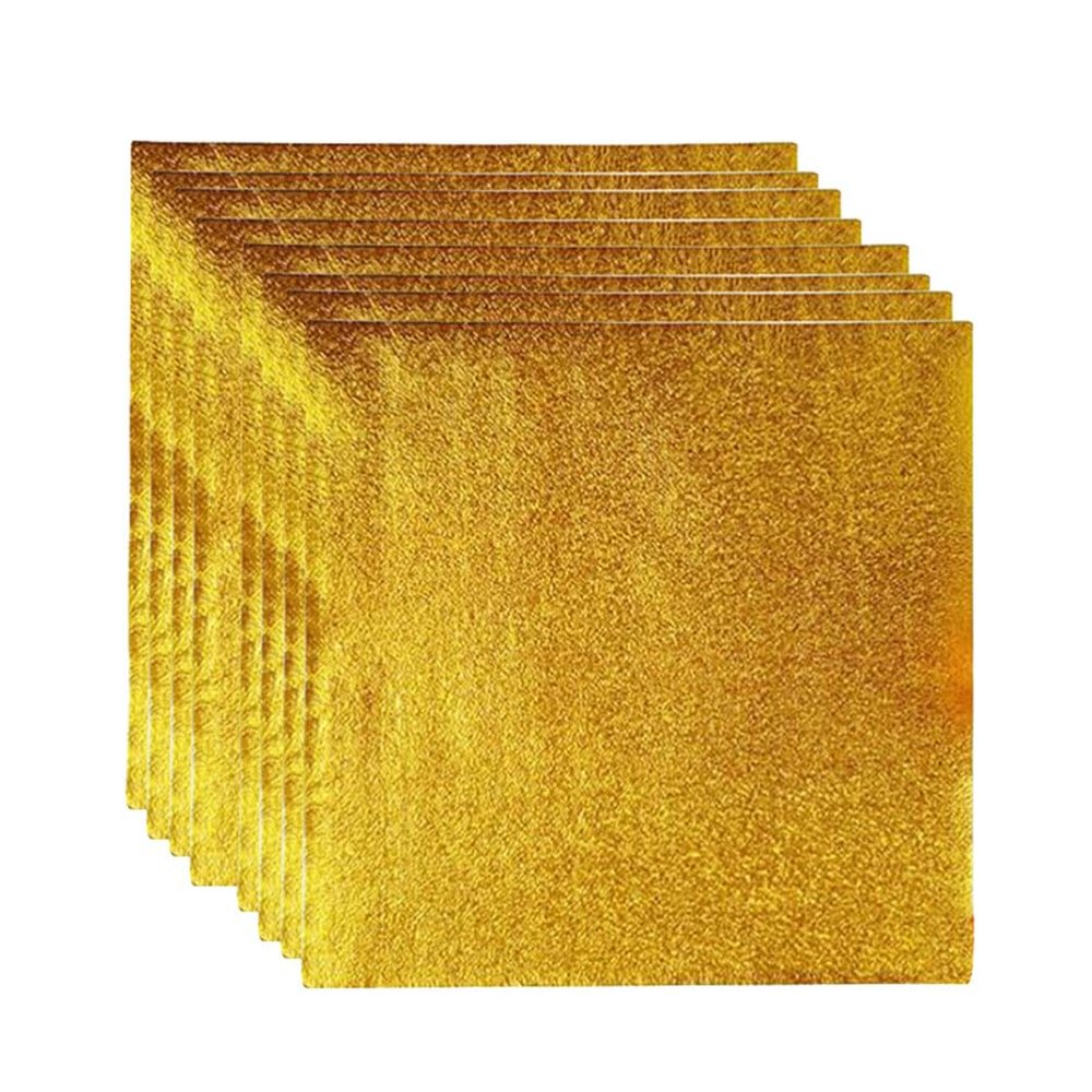 Happyyami 500pcs Gold Foil Paper for Candy Wrapping Aluminium Foil Paper for Chocolate Packaging Food Grade for Parties Weddings and Celebrations