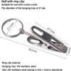 ANNURA Shower Curtain Hooks Rings, 20 PCS Rings Curtain Clips Strong Metal Decorative Drapery Window Curtain Ring with Clips Mordern Silver,B view 2