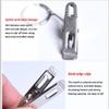 ANNURA Shower Curtain Hooks Rings, 20 PCS Rings Curtain Clips Strong Metal Decorative Drapery Window Curtain Ring with Clips Mordern Silver,B view 3