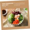 2pcs Bead Point Transparent Glass Microwave Safe Bowls Glass Fruit Bowl Dessert Chip s for Parties Trifle s Restaurant s Bird's view 4