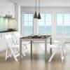 VINGLI Resin Folding Chairs with Cushion, Foldable Plastic Chair with Comfortable Padded Seats, Perfect for Event Party Indoor Outdoor, White, 8 PC view 2