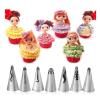 7pcs Cake Piping Nozzles Stainless Steel Piping Tips DIY Pastry Fondant Cake Icing Nozzles Decorating Tool view 3