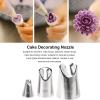 3pcs Cake Piping Nozzles Set Stainless Steel Piping Tips Shape Cake Piping For Holiday Party Flower Icing Nozzles view 2