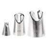 3pcs Cake Piping Nozzles Set Stainless Steel Piping Tips Shape Cake Piping For Holiday Party Flower Icing Nozzles view 4