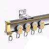 Shower Curtain Track Living Room Flexible Wall Mount Curtain Rail Track and Fittings for Bay Window/Office/RV/Home, Bendable Curtain Rod Sliding Curtain Tracks System ( Color : Champagne , Size : 30ft view 2