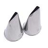 2pcs Cake Piping Nozzles Medium Rose Petals Piping Tips Stainless Steel Cake Piping Decorating Pastry Icing Nozzles Sets view 4