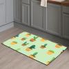 NEvka Stone Bath Mat, Green Cactus Diatomaceous Earth Bath Mat Stone - Non-Slip Stone Bath Mats for Bathroom, Fast-Drying Stone Bath Mat, Diatomaceous Earth Bath Stone Mat, Stone Shower Mat (3x5ft) view 3