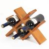 4 Bottles Capacity Wine Rack Rack Wooden Wine Rack Display Stand Living Room Home Multi-Function Floor Inverted b view 1