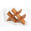 4 Bottles Capacity Wine Rack Rack Wooden Wine Rack Display Stand Living Room Home Multi-Function Floor Inverted b view 2