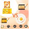 Egg Ring 2Pcs Non-Stick 4 Inch Heart Shaped Egg Rings for Frying Eggs with Silicone Handle, Stainless Steel Egg Mold for Breakfast Sandwiches Griddle Crumpet 2 Egg Mold Fried Egg Molds Square Eg view 2