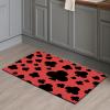 Clubs Pattern Stone Bath Mat - Diatomaceous Earth Bath Mat Stone - Non-Slip Ultra Absorbent - Fast Drying Stone Mat Bathroom Anti-Slip Mat - Easy to Clean - Stone Bath Mats for Bathroom - (1.7x2.6ft) view 3