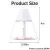 INVODA Mini Humidifiers, 260ml USB Personal Cool Mist Humidifier Cute Volcanoes Desktop Air Humidifier Quiet Night Light Small Humidifiers for Car, Office, Bedroom, Travel (White+6 Cotton Cores) view 3