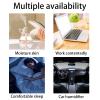 INVODA Mini Humidifiers, 260ml USB Personal Cool Mist Humidifier Cute Volcanoes Desktop Air Humidifier Quiet Night Light Small Humidifiers for Car, Office, Bedroom, Travel (White+6 Cotton Cores) view 4
