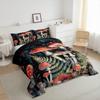 Erosebridal Mushroom Twin Bedding Set for Kids Boys Girls Nature Wild Fungus Mushroom Comforter Set,Rustic Farmhouse Butterfly Comforter Set Bedroom Decor,Glitter Galaxy Bed Set 2Pcs view 2
