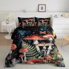 Erosebridal Mushroom Twin Bedding Set for Kids Boys Girls Nature Wild Fungus Mushroom Comforter Set,Rustic Farmhouse Butterfly Comforter Set Bedroom Decor,Glitter Galaxy Bed Set 2Pcs view 4