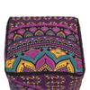 Alia Enterprises Indian Handmade Mandala | Square Ottoman Pouf Cover | Footstool Seating (Multi Ombre Mandala, 18x18x14) view 3