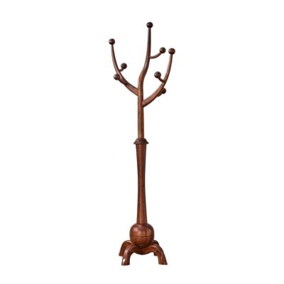RUTAVM Coat Rack Wooden Coat Rack Coat Stand with 8 Hooks Entryway Coat Tree Easy Assembly for Coats Hats Home Decoration (Color : B, Size : 180 * 30cm)