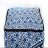 Alia Enterprises Indian Handmade Mandala | Square Ottoman Pouf Cover | Footstool Seating (Blue Ombre Mandala, 22x22x22) view 3