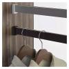 SUCHETA Heavy Duty Aluminum Closet Rod Shelf Support Brackets, Cuttable Wall Mounted Removable Clothes Hanger Bar, for Hallway/Nursery/Laundry Room, 63 60 56 52 48 45 36 32 28 25 24 inch (Color : Gr view 1