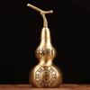 burid Brass Gourd Statue Feng Shui Brass Good Luck Gourd Taoist Home Living Room Garden Decor Chinese Charm of Prosperity Home Decoration Gift view 1