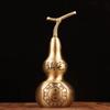 burid Brass Gourd Statue Feng Shui Brass Good Luck Gourd Taoist Home Living Room Garden Decor Chinese Charm of Prosperity Home Decoration Gift view 2
