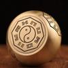 burid Brass Gourd Statue Feng Shui Brass Good Luck Gourd Taoist Home Living Room Garden Decor Chinese Charm of Prosperity Home Decoration Gift view 3