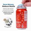 Jokari 2 Click Fizz Keeper Pump and Pour for 12oz Cans 4 Pack Carbonation Preserver with Pump Top for Soda Beer and Seltzer Airtight Spillproof Can Cap for Freshness and Travel Use view 4