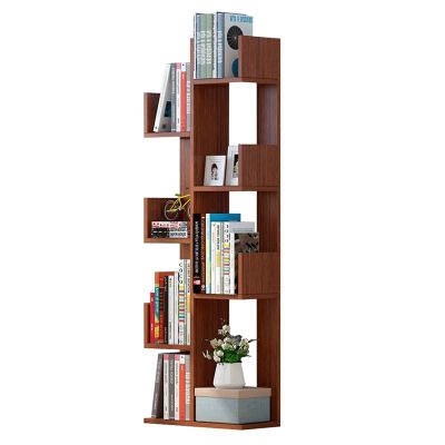 Bookshelf Modern Bookshelf Floor Standing Bookcase Shelf Storage Organizer Display Shelf for Living Room, Bedroom, Home Office (Color : Black)