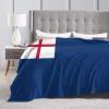 Bunker Hill Flag Throw Blanket for Couch Bed Sofa 50"x40" Super Soft Cozy Flannel Blanket Lightweight Fuzzy Warm Blanket view 3