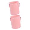 TEHAUX 2pcs Multi-Function Iron Trash Can Stylish Desktop Garbage Container Stationery Organizer for Home Office view 1