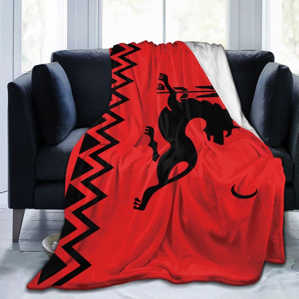 Avar Flag (Ethnic) Throw Blanket for Couch Bed Sofa 50"x40" Super Soft Cozy Flannel Blanket Lightweight Fuzzy Warm Blanket