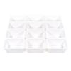 Humble Crew Toy Storage Bins for Kids, Set of 12, White, Small - Sturdy, Colorful Plastic Storage Bins for Classroom, Playroom, Nursery, and More - Premium Toddlers Toy Organizer Bins view 1