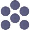 CIBI Food Storage Container Lids (2 Cups, Blue - 6PK) For Pyrex and Anchor Round Glass Containers, Dishwasher and Microwave Safe Replacement Lids view 1