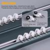 Heavy-duty Curtain Conjoined Double Track Rails Ceiling Mounting, 8 9 10 11 12 13 14 15 16 17 18ft Long Window Curtain Track, Metal Curtain Pole For Bedroom Living Room ( Color : Blue , Size : 20ft/6. view 4
