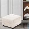 Stretch Ottoman Cover Round Footstools Covers Velvet Jacquard Foot Stool Large Ottoman Slipcover,Anti-Slip Foot Stool Furniture Protector with Elastic Bottom for Living Room Bedroom ( Color : #45 , Si view 2