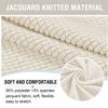 Stretch Ottoman Cover Round Footstools Covers Velvet Jacquard Foot Stool Large Ottoman Slipcover,Anti-Slip Foot Stool Furniture Protector with Elastic Bottom for Living Room Bedroom ( Color : #11 , Si view 3