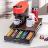 Flagship for Nespresso Pod Holder Vertuo Pod Drawer Coffee Pod Storage for Vertuo Pod with Elegant Wood Top(50 Pods Capacity) view 2