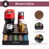 Flagship for Nespresso Pod Holder Vertuo Pod Drawer Coffee Pod Storage for Vertuo Pod with Elegant Wood Top(50 Pods Capacity) view 4