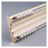 Heavy-duty Curtain Conjoined Double Track Rails Ceiling Mounting, 8 9 10 11 12 13 14 15 16 17 18ft Long Window Curtain Track, Metal Curtain Pole For Bedroom Living Room ( Color : Gold , Size : 22ft/6. view 1