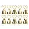 10Pcs Table Card Holder, Table Number Holders European Style Innovative Bell Shaped Place Card Holders for Event Wedding Restaurants (Gold) view 1