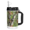 Mugs N Coffee 32 oz Travel Mug  Next Camo Green Insulated Mug for Cold Drinks  Double Wall, Large Handle  BPA-Free, Leak-Resistant  Includes Lid and Straw  Made in USA view 1