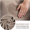 Stretch Ottoman Cover Round Footstools Covers Velvet Jacquard Foot Stool Large Ottoman Slipcover,Anti-Slip Foot Stool Furniture Protector with Elastic Bottom for Living Room Bedroom ( Color : #44 , Si view 3